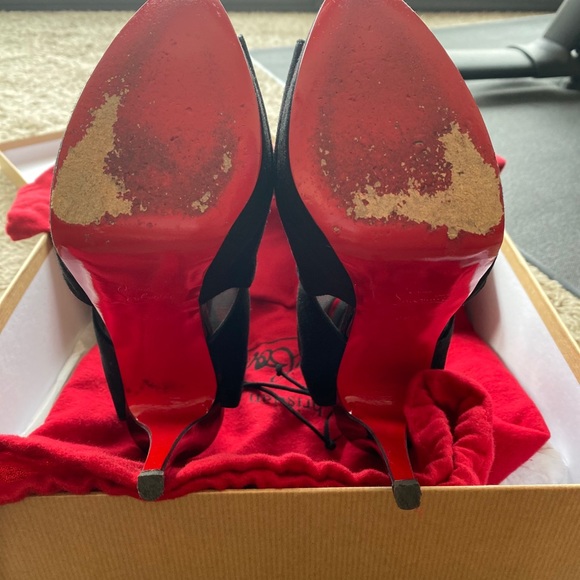 Christian Louboutin PeepToe Booties (Gently Worn) - Picture 3 of 4